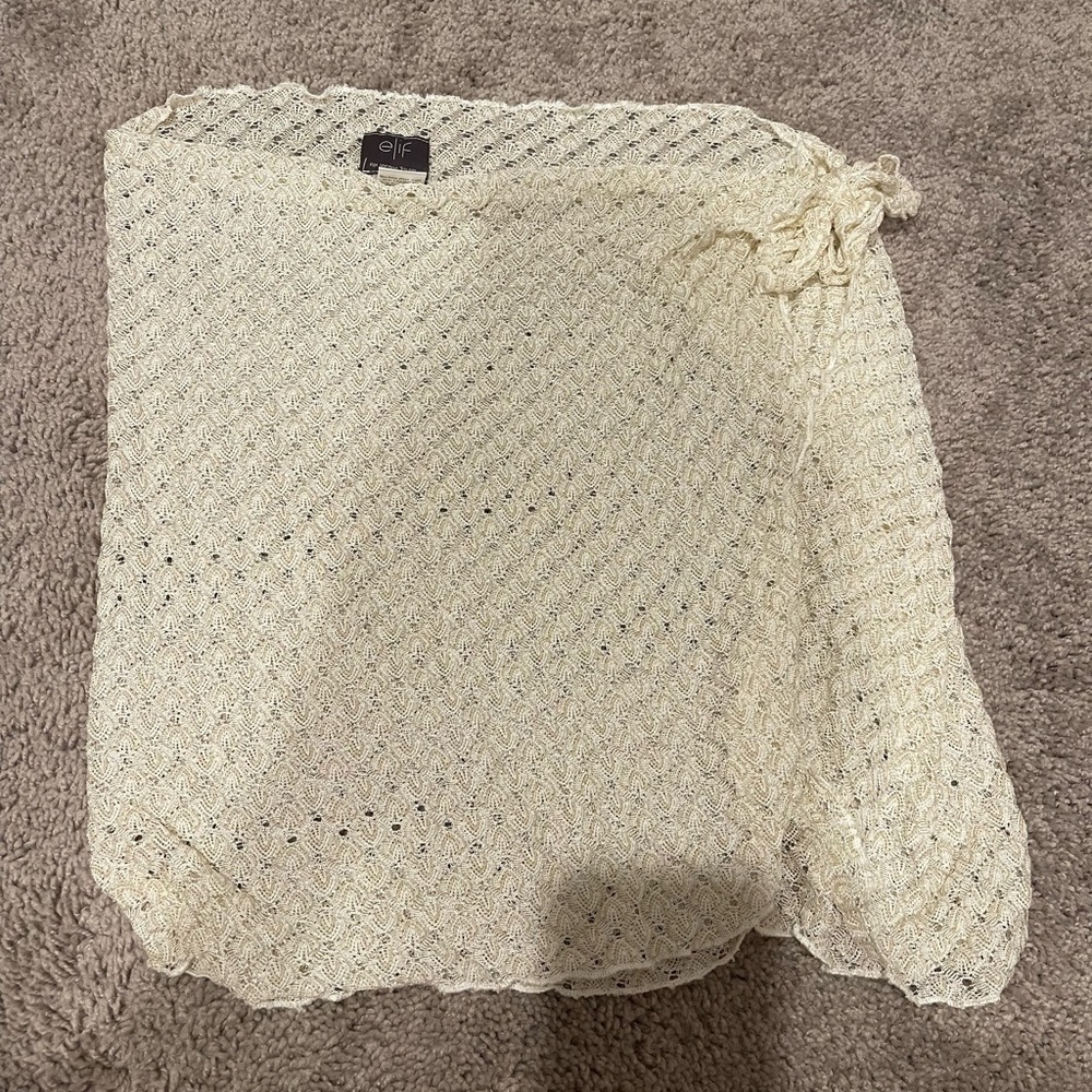 Elegant Cream Swimsuit Coverup